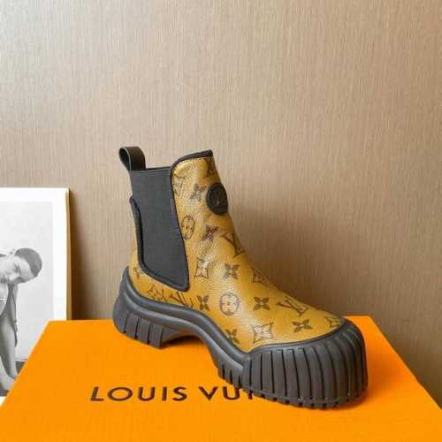 冲量价: Louis Vuitton路易威登走秀新款 高端定制 1：1刻复 各大明星网红走秀款，百年经典 上脚舒适 搭配路易威登标识压纹皮革标签和耐磨皮革外底。