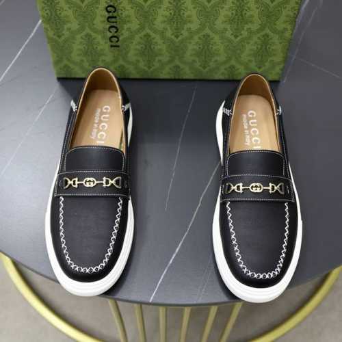 出厂价: 品牌：古奇gucci 尺码：38-44 45可定制 等级： 专柜经典款 材料： 原版软特殊皮料鞋面 舒适羊皮内里 橡胶柔软轻便大底 款式类别：商务休闲