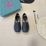 橙子出厂价p tory Burch 夏季新款 Tb草编渔夫鞋 一脚蹬乐福鞋 码数 35-41