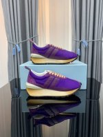 出厂 高版本，颜色齐全 Lanvin 浪凡情侣款男码女码春夏最新颜色，复古休闲慢跑鞋，原版开发，套楦工艺。 面料：尼龙+牛皮， 垫脚：牛皮 码数： 尺码：35-