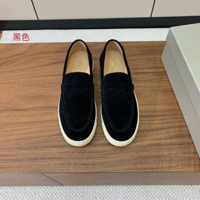 Brunell* Cucinell* 男款乐福鞋 简约时尚 鞋面牛京 牛皮内里 高密度弹力乳胶 可拆卸独立高弹力乳胶鞋垫 原版大底 码数 39-46 39 45