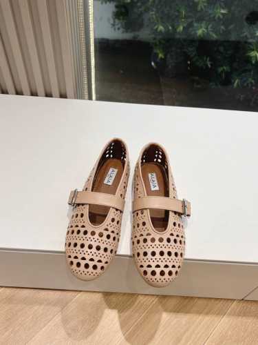 G002原版购入法国一线奢侈品牌Alaia 阿莱亚24Ss法式仙女芭蕾舞平底跳舞鞋，Alaia品牌源自其创始人，Azzedine Alaia是上世纪80 年代“