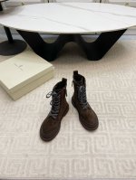 出厂牛反绒 牛皮面+10 小众潮牌Brunello Cucineli ss24秋冬 new arrival～ 布鲁内诺库奇内利｜新款系带马丁靴短靴！ 上脚帅气舒