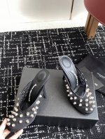 代购级 大王 25Ss 新款 Alexander Wang亚历山大王高跟鞋 女士奢侈品Alexande* Wang 原版1:1的 凹凸感带按摩的鞋垫配上注胶 L