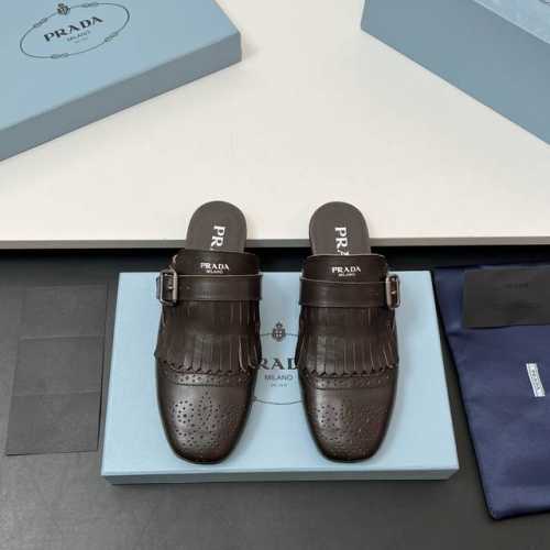 工厂价 顶级品质！Prada 25ss 普拉达走秀款复古布洛克雕花皮鞋系列25年专柜走秀款 复古感时髦满满 随意百搭 时尚休闲 独到味道 轻松驾驭 休闲时髦 两