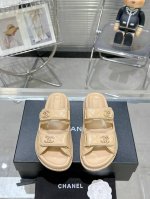 橙子出厂价p chanel 香奈儿春夏新款 菱格魔术贴半拖 沙滩拖鞋 厚底凉鞋 码数 35-42