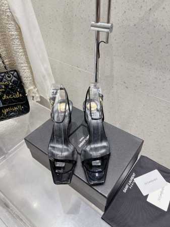 350 Saint Laurent 圣罗兰 Ysl 新款尖头高跟凉鞋拖鞋 原版套楦 顶级品质 鞋面：进口真丝烫钻 垫脚：进口羊皮里 五金：原版开模定制 大底：真 - 点击图像关闭