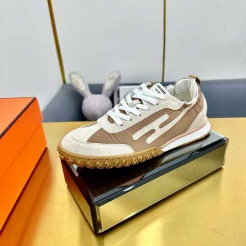 男+10顶级版本Hermes 爱马仕休闲鞋情侣款H家 四季新品运动鞋H家 heros 运动鞋新品简约鞋面牛皮牛筋面，轻盈舒适透气！运动感十足！顶级精品size
