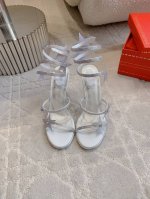 出厂价p Ren* Caovill* 新款水晶五角星高跟凉鞋 Bling Bling精致逼人 仙女蝴蝶蛇形绑带光彩熠熠 仙气十足 堪称工艺品 面料进口蕾丝加超闪