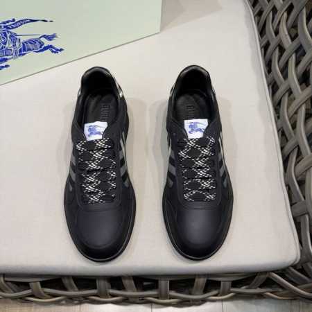 burberry 顶级 Size:38-44 45.46定做 Burberry巴宝莉官网同步男士经典低帮运动鞋｜采用原版头层牛皮制作｜装饰焕新的品牌徽标｜头层牛 - 点击图像关闭