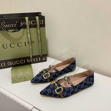 橙子出厂价P P140 Gucci 古驰春夏新款 链条马衔扣尖头平底单鞋 浅口玛丽珍鞋 夏季新款 最高限定 专柜上新 三色发售 明星同款 网红博主推荐 颜色：黑 - 点击图像关闭