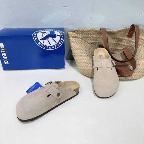 高品质出厂 ！小众潮牌情侣款！BIRKENSTOCK 勃肯25Aw春夏新色休闲懒人鞋包头半拖夏天人手必备一双的勃肯鞋。乳木软胶鞋底、触感柔软、包裹性好、穿着舒适