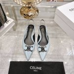 出厂 Celine思琳赛琳 新款凯旋门猫跟凉鞋女金属扣后空包头高跟鞋性感气质尖头单鞋干净利落 增高显腿细，无论是单穿还是搭配阔腿裤，高街又复古 一起来做Celi