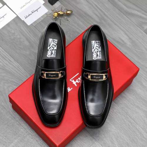 商品商标：Ferragamo 菲拉格慕 正装鞋 正码码数: 38-45 商品材料：精选 头层珠光牛皮鞋面 牛皮内里原版大底