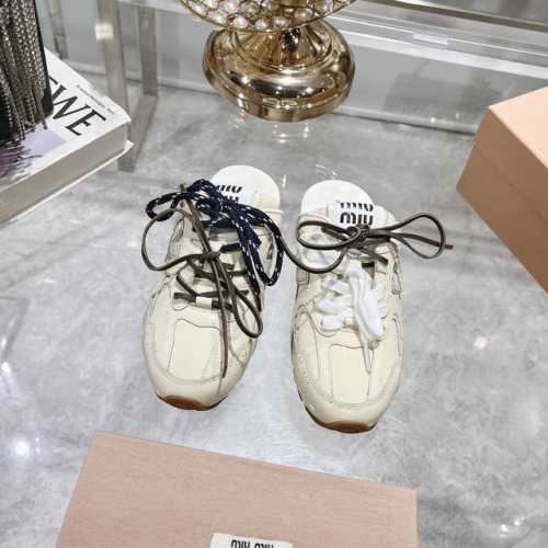 出厂 Miumiu 缪缪 2024Ss新款 新色 合作款 情侣款半托经典鞋型 自带流量 ,,随性慵懒又不乏高级感 上脚绝对好穿 顶级版本原版购入开发做货 Miu