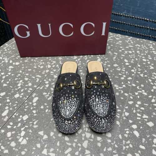 Gucci 古驰顶级品质①面料：牛皮 牛皮压字母 字母材料点钻②内里／垫脚:羊皮里③大底：原版意大利真皮底④码数：35-42 40.41.42定做不退换 包装：