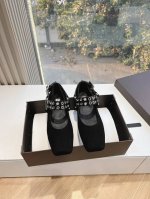 所见即所得G002代购级别原版购入法国一线奢侈品牌Alaia 阿莱亚鱼网穆勒鞋芭蕾单鞋2025Ss法式仙女芭蕾舞平底跳舞鞋，Azzedine Alaia 女士