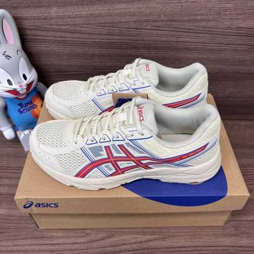 顶级版本Asics Gel-Contend 4 亚瑟士 轻便舒适防滑耐磨 米红低帮跑步鞋。 货号: T8D4Q-118 包装:全套得物配件毒盒配纯棉袜子一副。