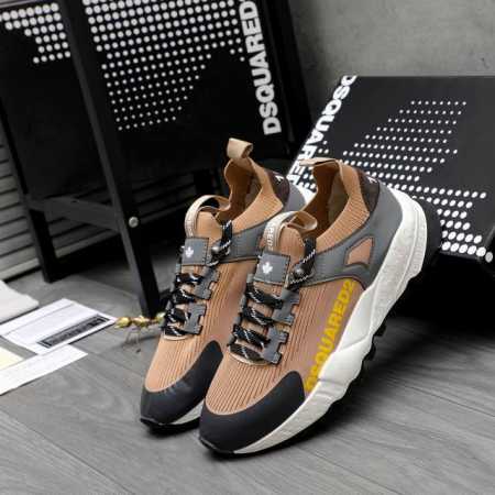 商品商标：Dsquared2 男款休闲鞋 正码码数: 38-44 45.46定做不退换 商品材料：精选透气飞织鞋面 牛皮鞋墊 原版大底 - 点击图像关闭