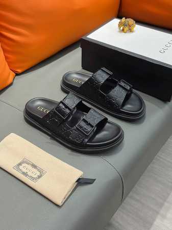 商品名称：Gucci 古驰 正规码数 38-44 拖鞋 商品材料：精选进口原版面料，原厂特供原版底。 - 点击图像关闭