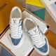 顶级版本：男款 LV 路易威登 驴牌L家 经典Run Away系列 休闲 运动鞋 老爹鞋 原版购入开发 做货 本款 Run Away 运动鞋融汇品牌经典 Mon