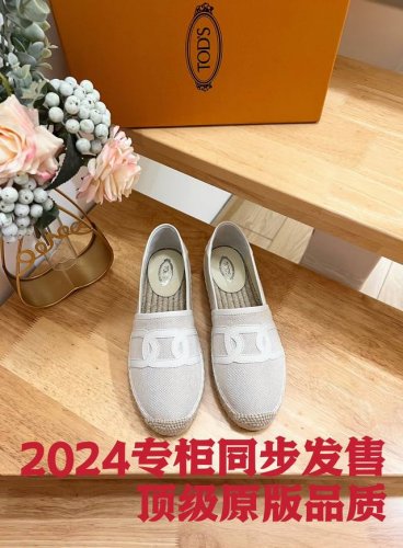 Tods托德斯 新款麻花扣麻布渔夫鞋，向往优雅美丽不被定义，爱美之心亦不被时光束缚，初夏里的极简！ 此款原版开发，私模大底，一比一复刻，鞋码数也和专柜一样有开发
