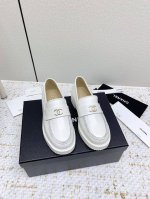 出厂 高版本 Chane* 小香25p新品 经典双C乐福鞋 鞋面采用进口小牛皮 内里踮脚均为丝绸羊皮 橡胶底+组合沿条大底 size 35-39 40定制