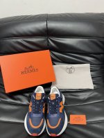 Hermes 爱马仕 -高端品质 原单 -鞋面 摔纹小牛皮 反绒小牛皮 鞋身车缝H图腾 -内里 水染牛皮 -大底 超轻Tpu发泡 橡胶 双色成型大底 -超高品控