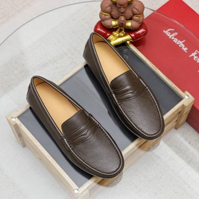 工厂价 Ferragamo 菲拉格慕 爆款时尚休闲套脚鞋官网专柜1:1制作，原版开模好质量看得见，进口高端头层小牛皮，奢华猪皮内里纹路很清优质防水防滑耐磨大底高
