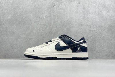 400 現貨 终端放店 Xc版 Nk Sb Dunk Low Lv联名-米白道奇蓝 周年高端定制 低帮休闲板鞋 #定制鞋盒 大厂纯原品质出货 超高清洁度 皮料切