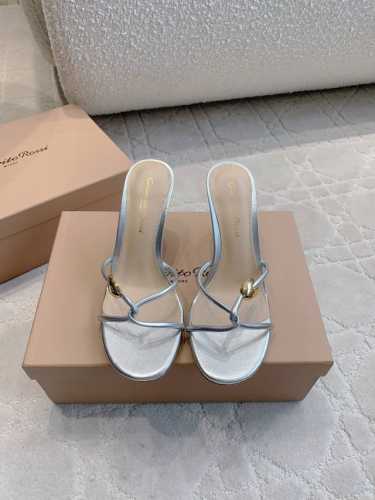 拖鞋250 凉鞋 Gianvitor Ross*新款绕带高跟凉鞋 端庄优雅 上脚超仙超美 鞋面牛皮 垫脚混种羊皮 意大利真皮大底 跟高7Cm 尺码35-39 4