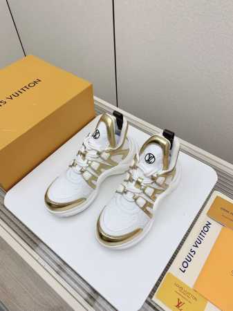 出厂 高版本 2024Ss Lv Archlight 驴牌五金休闲运动老爹鞋后增跟高约5.5Cm 大底最高度厚约8Cm 多色入选！ 面料:环保tpu和进口牛拼皮 - 点击图像关闭
