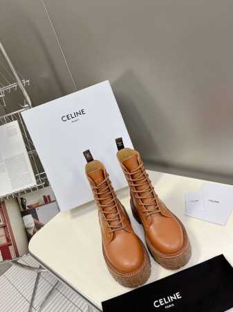 Celine思琳秋冬走秀款杨幂同款马丁靴、无敌显瘦马丁靴、做旧双色效果小牛皮皮质柔软鞋底厚5Cm左右、增高显腿细、原版定制小牛皮、牛皮内里真皮沿条原版开模大底s - 点击图像关闭