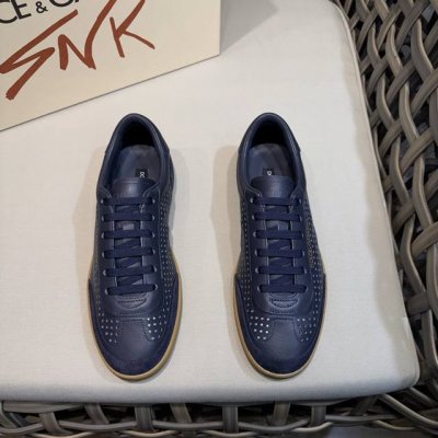 dolce&Gabbana Dg杜嘉班纳新款男士休闲运动鞋｜进口牛皮制造｜冲孔工艺｜水染牛皮内里｜原版开模橡胶大底｜做工精致｜穿着透气、舒适大方 Size：39