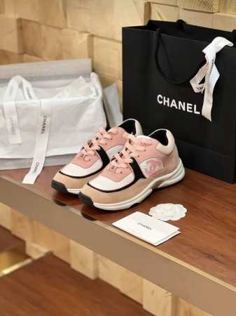 Chane 早春sneaker系列休闲鞋经典菱格运动鞋板鞋 火爆全球百搭神鞋 顶级原版复刻 老外订单精工手作高品质▲ 鞋面进口原版牛猄绒面皮泡棉内衬立体浮凸lo - 点击图像关闭