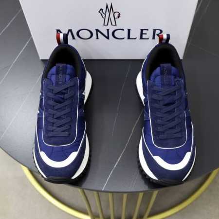 Moncler蒙口 男鞋运动鞋,进口牛皮面、氯丁橡胶 各种材质拼接打造，鞋面采用鞋带和橡胶嵌件设计，后跟Moncler标志，大底采用TPU+橡胶+高弹橡胶发泡组 - 点击图像关闭