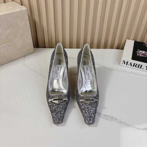 高版本Jimmy Choo 4 春夏新品爆款 乐福单鞋 高跟 系列单品 -超级A的一款啊！美得让人窒息！镂空设计给人以一种很神秘的感觉，奢华又不失低调 不管是衣