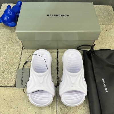 現貨 Balenciaga Mold Thong Sandals夏季沙滩涉水百搭休闲拖鞋 配置防尘袋及说明书#采用超轻95% 注塑 Eva塑料,5%泡沫塑料发泡