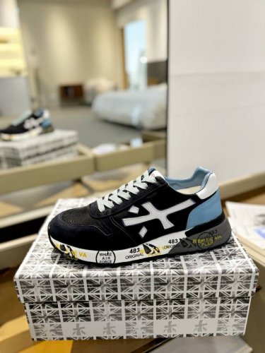 价格： 普瑞米亚达 Premiata Lander Trainers 兰诺系列米字低帮复古百搭 休闲训练运动鞋 premiata是意大利品牌。PREMIATA依