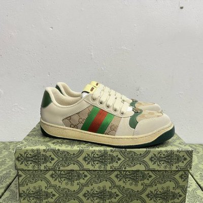 橙子出厂价p 跑量主推款 Gucci 古驰小脏鞋系列 经典原型复古百搭做旧老爹板鞋 复古学院风 怀旧版 原装意大利进口 全套包装 广东代工出品 原档原标原盒 随