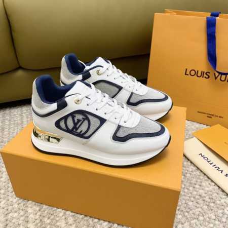 顶级品质 Lv驴牌2024新款 Run Away厚底休闲运动鞋 正码:35-39订做40.41 - 点击图像关闭