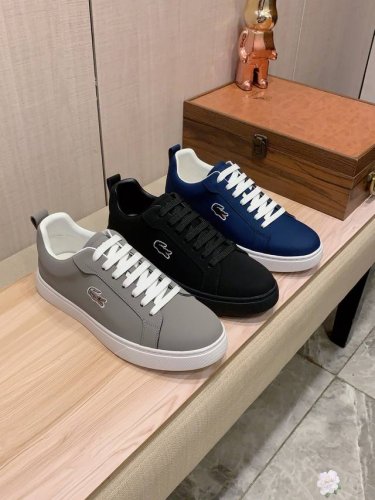 新款: 厂价 鳄鱼 Lacoste* 最新爆款休闲鞋 顶端品牌 奢侈 代购 顶级 质量 鞋面選用进口透气牛皮搭配材质透气羊皮垫脚 精细做工 原版个性时尚柔软橡膠