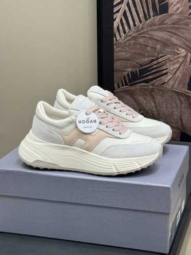 顶级品质 P440 仅女码 Hogan Ss25 Arrival~ 运动鞋新品 霍跟25春夏运动鞋新品 脚感轻盈，增高效果满分 小牛皮材质，科技立体弹力内垫 S