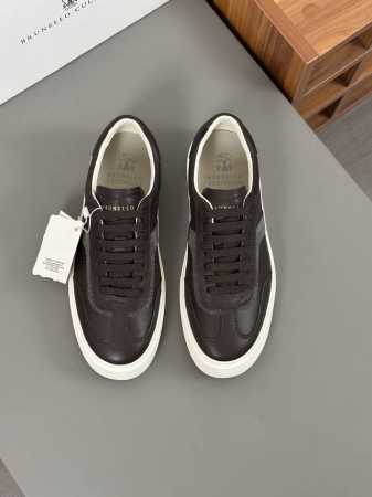 Brunello Cucinelli 2025 ss春夏新款男鞋简称 BC 此品牌是来自意大利的世界顶级奢侈品牌，面料采用意大利进口半抛光全粒面小牛皮+麂皮，内 - 点击图像关闭