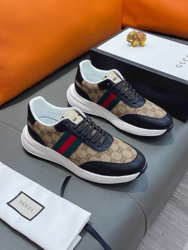 商品名称：Gucci 古驰 实价： 正规码数: 38-44 休闲鞋 商品材料：精选 牛皮鞋面，柔软羊皮内里；原厂大底。