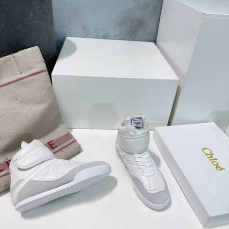 高品质高帮皮面 ！顶级品质Chloe 克洛伊 蔻依 25春夏新款德训鞋休闲鞋板鞋！低帮、高帮系列！ 原版鞋底，全手工穿线，所有的位置刚刚好 ，网红爆款，顶级休闲 - 点击图像关闭