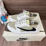 顶级Travisscott Xjordan Air Jordan1Low Golf倒钩6.0耐磨透气低帮高尔夫球鞋男女同款棕白。 编码：Fz3124-200 码