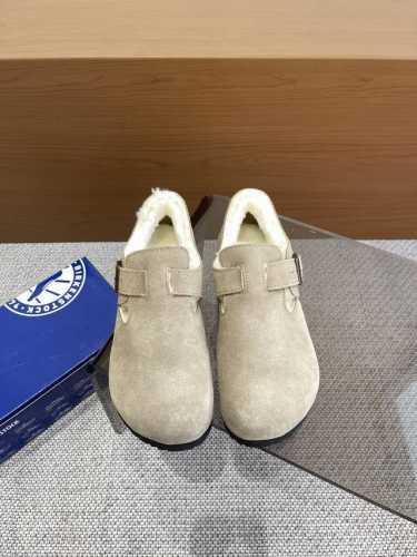Birkenstock 秋冬经典款 勃肯拖毛里 自带优雅气质 轻松拿捏绅雅格调 进口皮毛一体鞋面 原版开模大底 澳大利亚进口羊毛里 码数：35-40 40定做