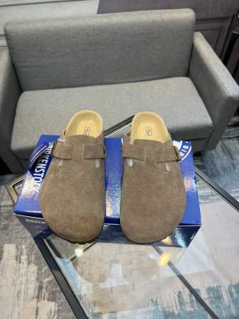 独家实拍 顶级版本 24Ss情侣德国birkenstock勃肯boston真皮包头软木拖鞋博肯沙滩情侣拖鞋 多色选择！ 专柜包装！ 鞋面：原版牛皮京 垫脚牛皮京 - 点击图像关闭