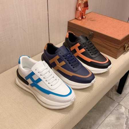 实价 爱马仕* 最新爆款休闲鞋，顶端品牌奢侈～代购，顶级～质量。鞋面選用进口透气牛皮搭配材质透气羊皮垫脚 精细做工。原版个性时尚柔软橡膠耐磨防滑大底，上脚轻巧舒 - 点击图像关闭